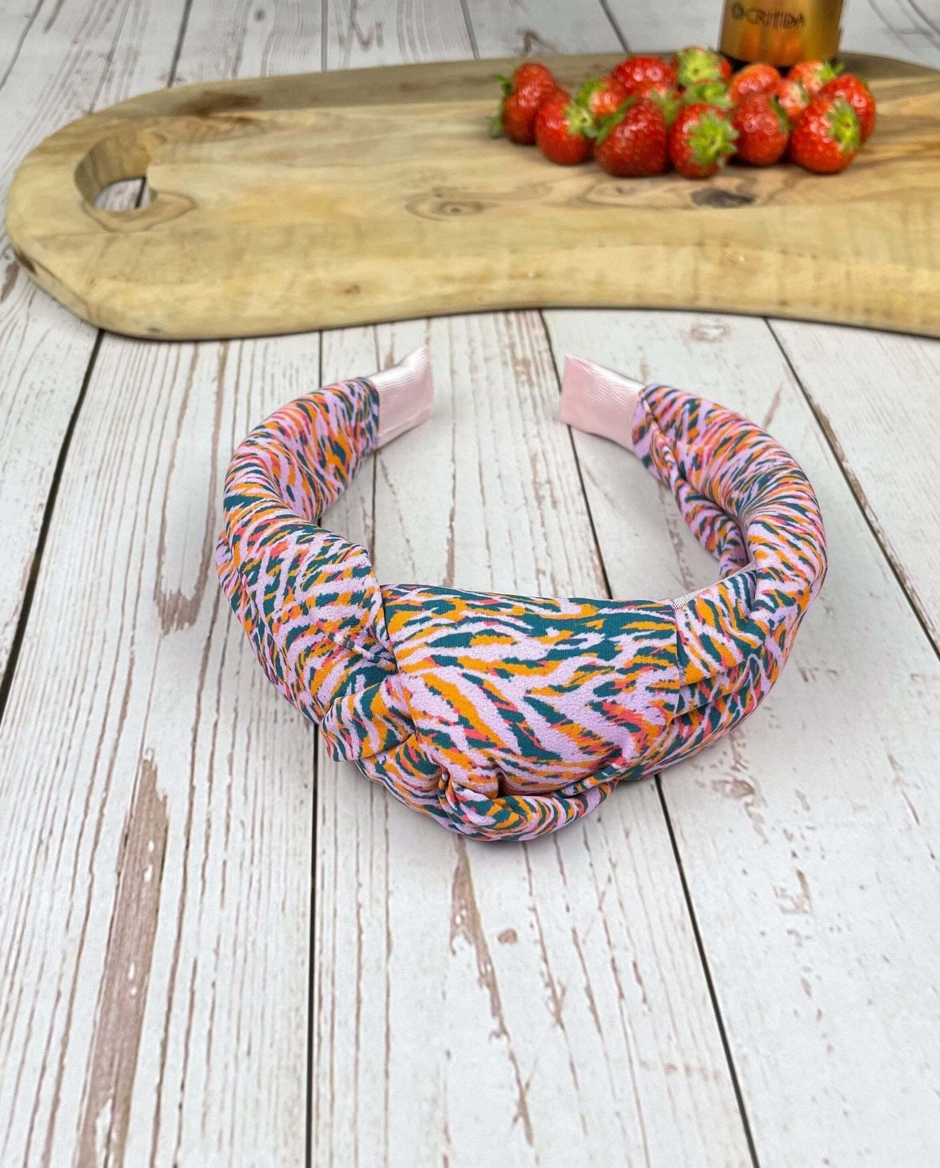 Colorful Abstract Print Knotted Headband for Women - Vibrant Hair Accessory